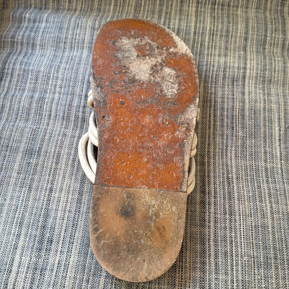 Emme Parsons Eevie Sandal in ivory napa leather - Picture 3 of 5